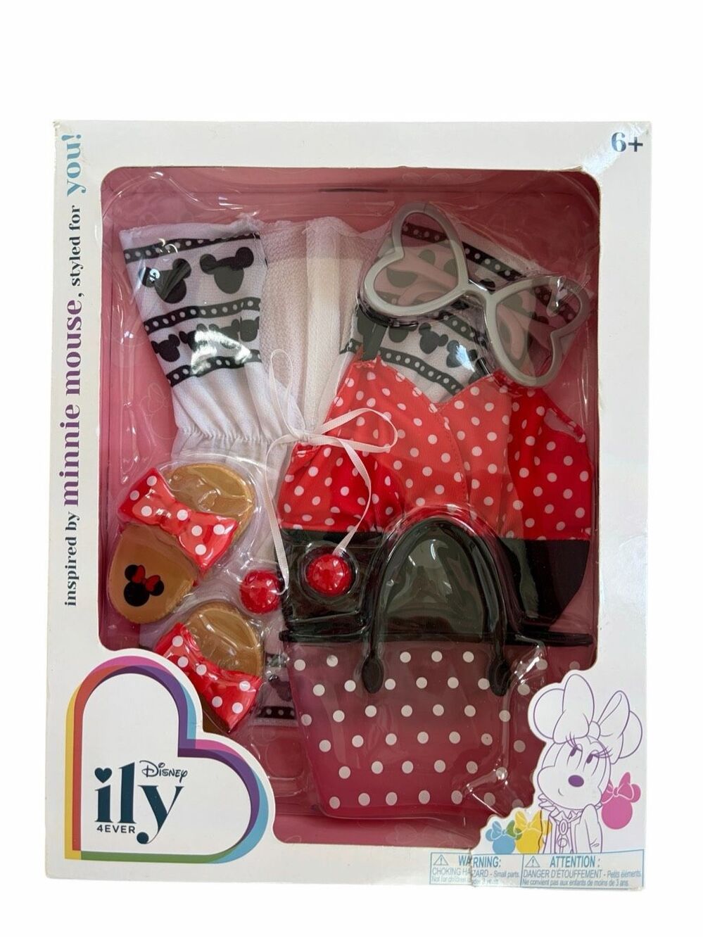 New Disney ILY 4Ever Minnie Mouse 18” Doll Fashion Summer Swim Pool Set Outfit